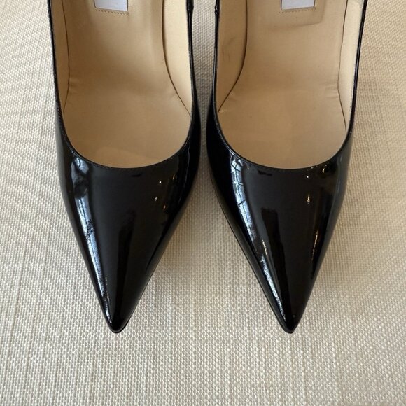 Jimmy Choo Anouk Black Patent Leather Heels - Picture 9 of 16